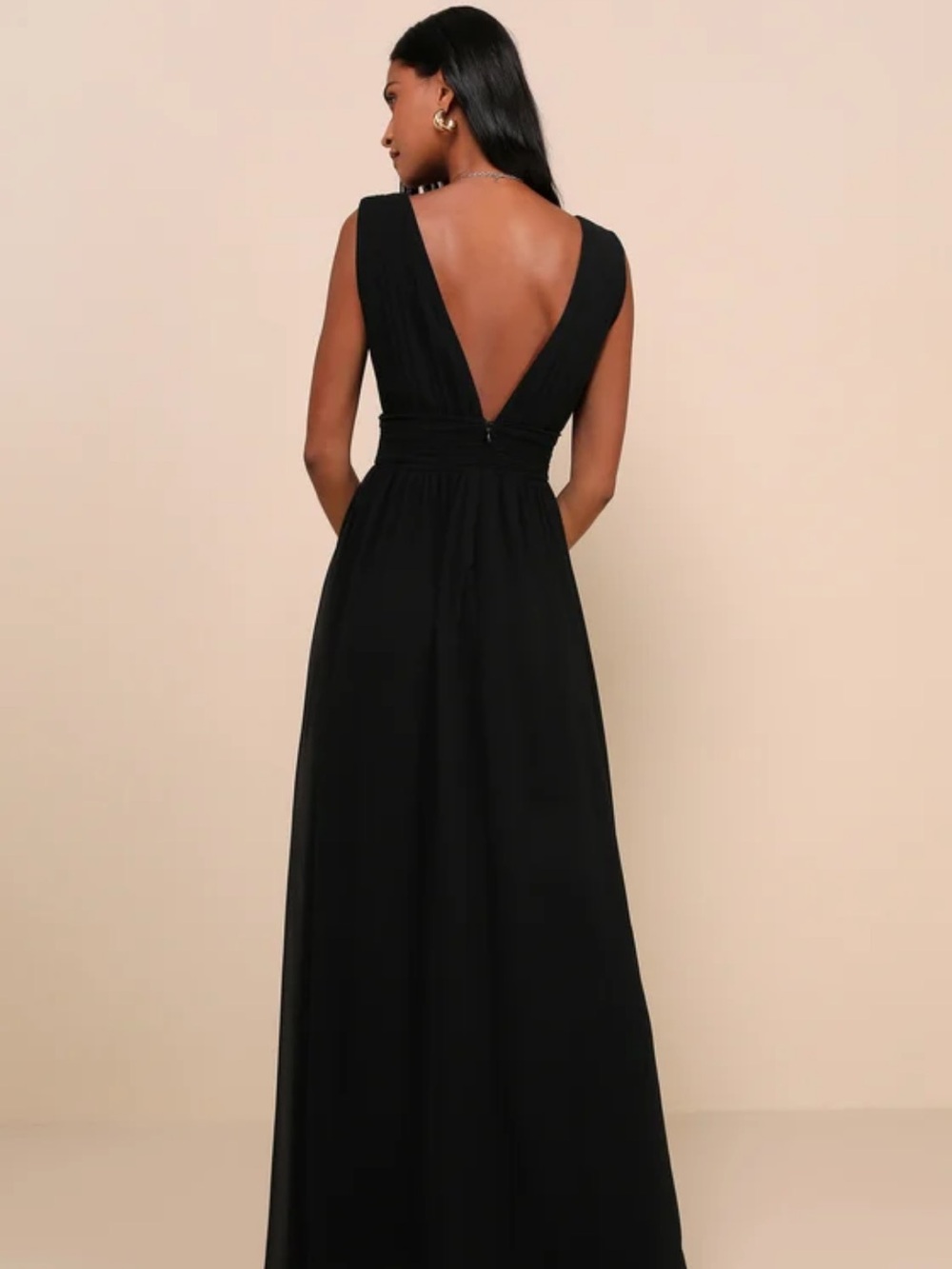 Lulu's Heavenly Hues Black Maxi Dress - Picture 2 of 7